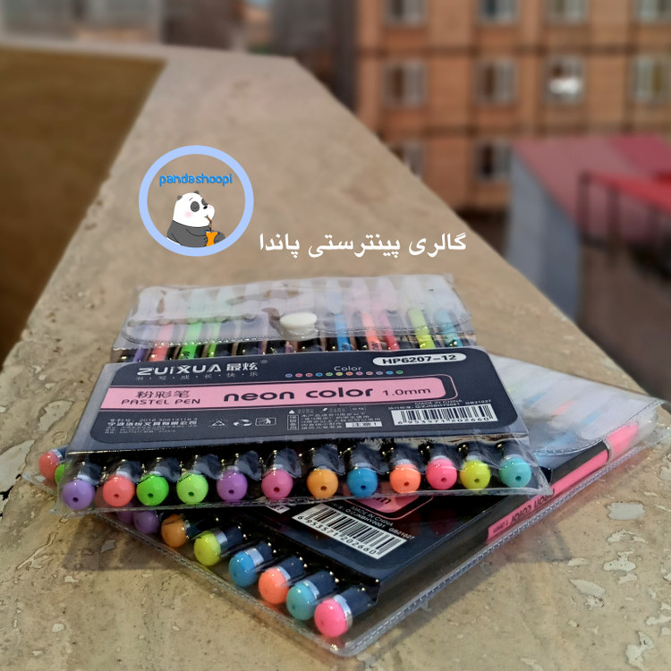 خودکار ۱۲ رنگ پاستیلی